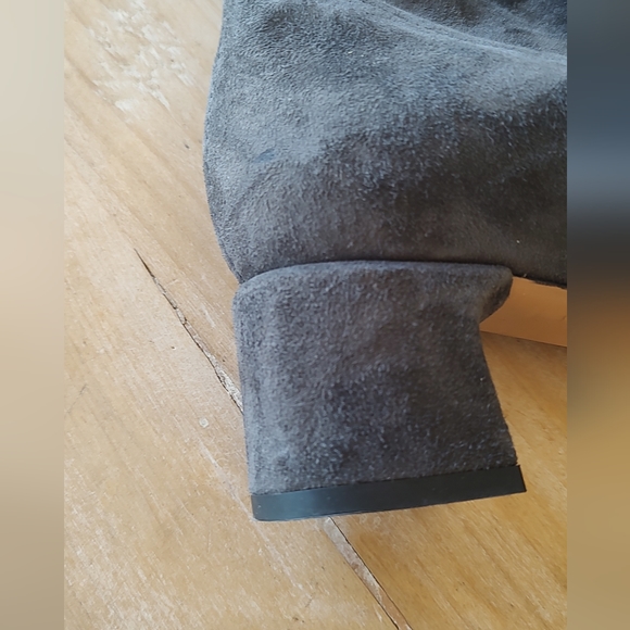 Parallele Paris France woman's thigh high gray suede leather boots UK 5 US 7 - Picture 7 of 16